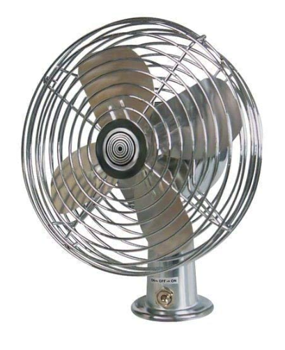 Metal 12V dash fan, 6 in diameter, part 192524 01-3050