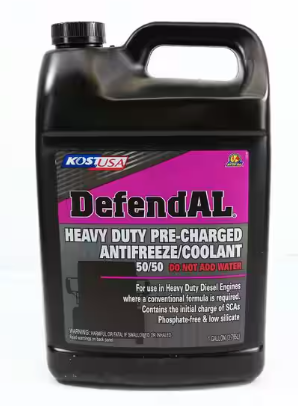 Defendall coolant with black cap and purple label, part 10125