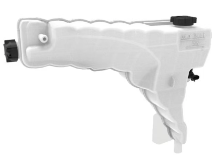Coolant reservoir for Peterbilt trucks, part DR104002 CP237001