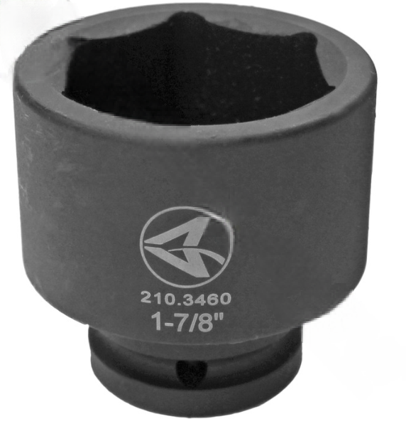 Impact gun socket 1-7/8 inch 6-point
