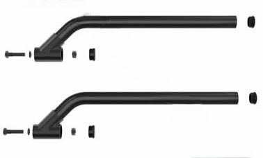 Offset post type fender bracket kit for semi trucks
