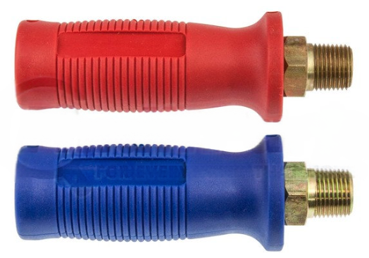 Plastic gladhand grips for truck air lines, part 179.3005