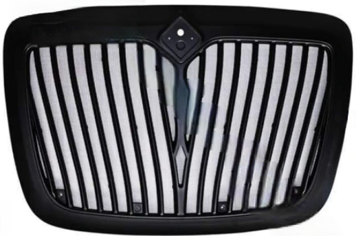 Black grille with screen for 2008 and up International ProStar, part 21459