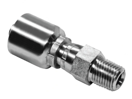 Hydraulic hose fitting, NPTF male swivel, part 14645-0404