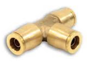 Brass union tee fitting, 3/8 inch, parts 177.13B646, NP64-6