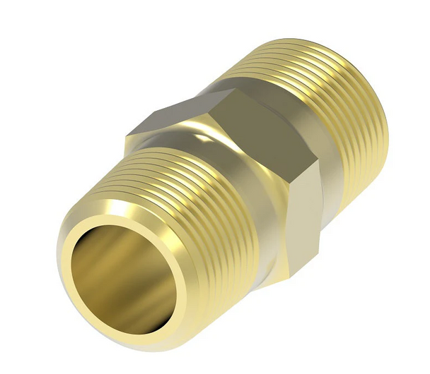 1/2in NPT hex nipple fitting, part 177.9122D