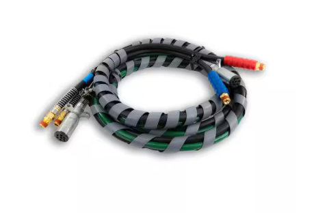 TRP 3-in-1 airline, red, green and electric, coiled hose