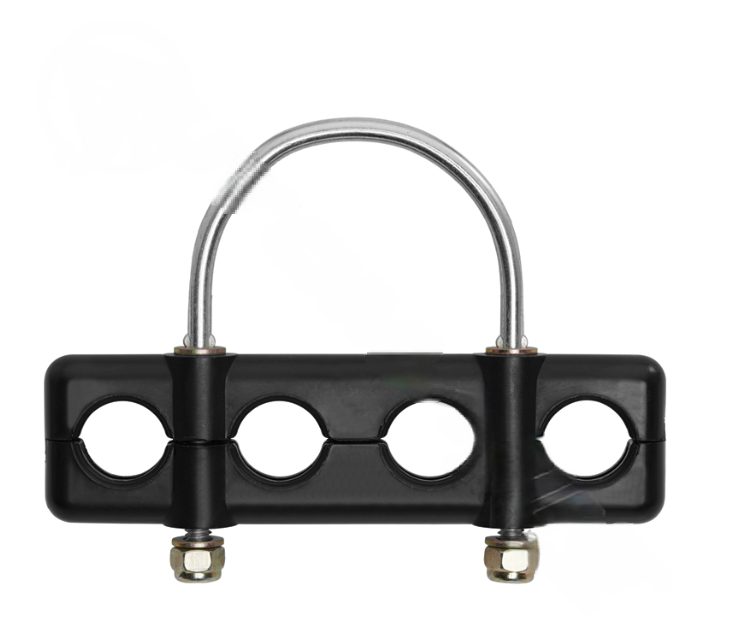 4 hole hose clamp separator for truck air lines