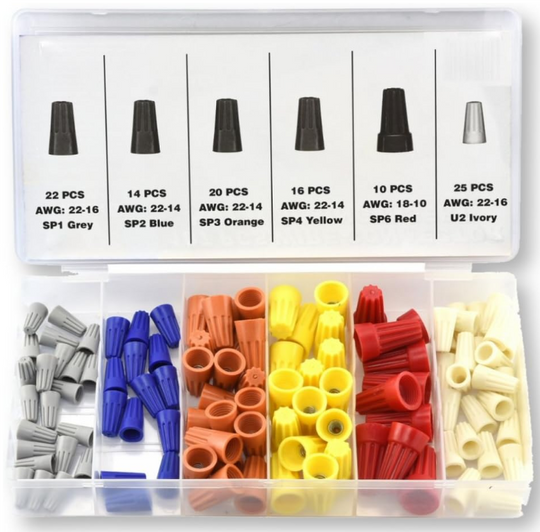 107-piece wire nut electrical kit
