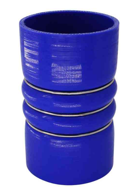 Cold side charge air cooler hose, 4in ID x 6.5in, 2 humps, for Kenworth and Peterbilt