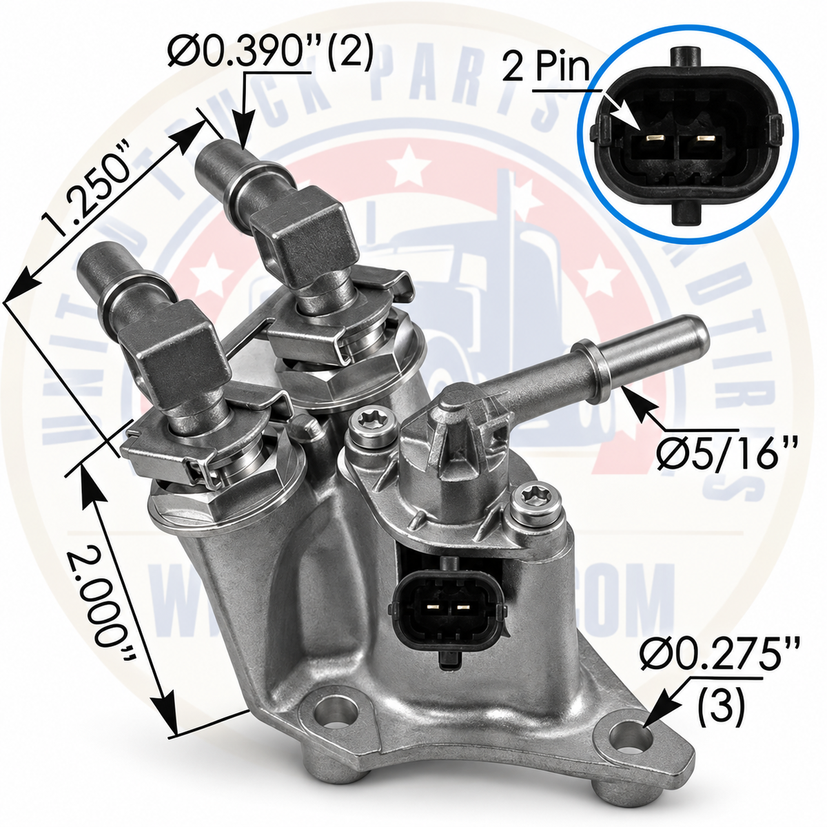 Original dosage valve for heavy-duty truck exhaust aftertreatment systems