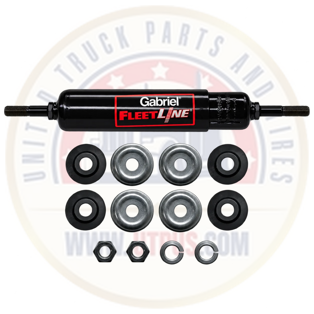 Gabriel A85124 shock absorber for heavy-duty trucks, front view