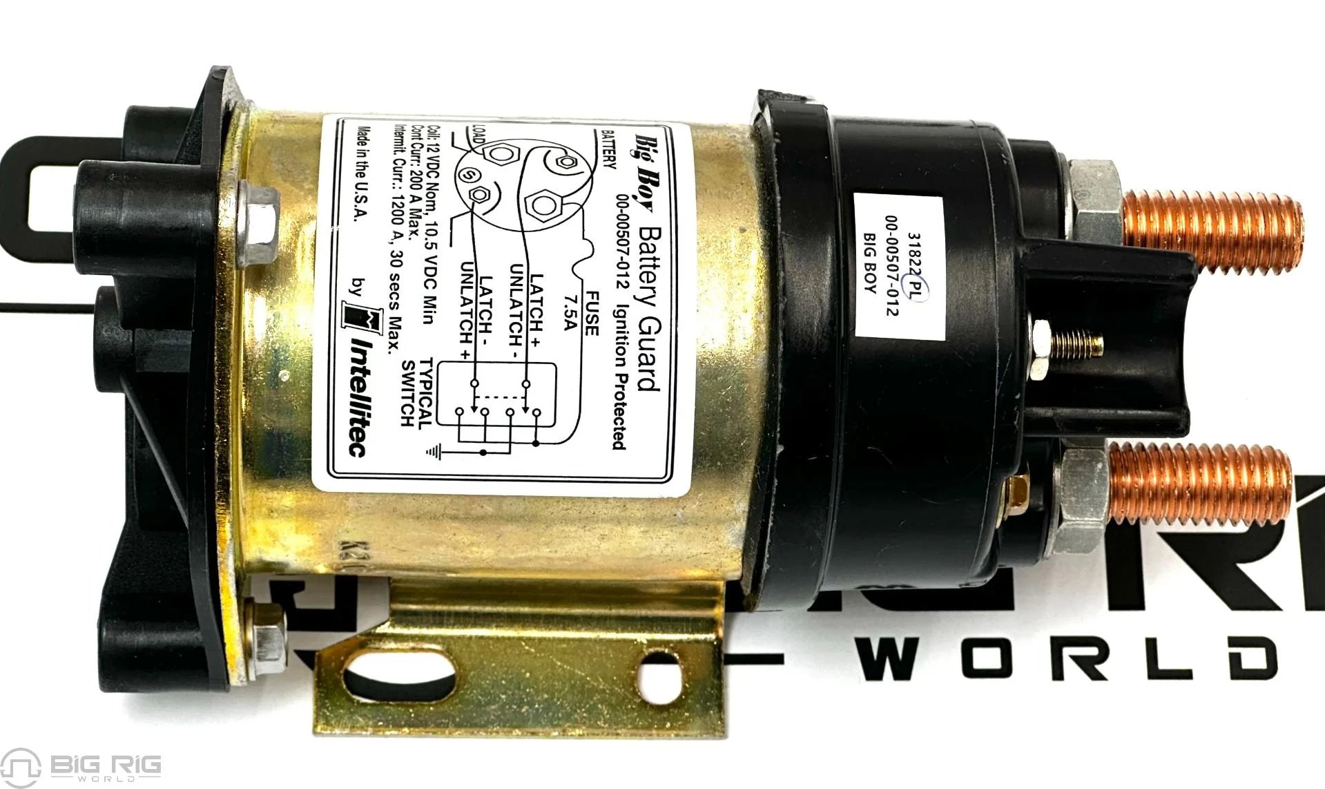 SWITCH - DISCONNECT, BATTERY - RELAY, 200A 0000507012