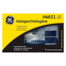 General Electric H4651 rectangular sealed beam headlight, 100x165mm