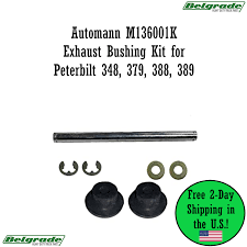 Exhaust bushing kit for Peterbilt 348, 379, 388 and 389