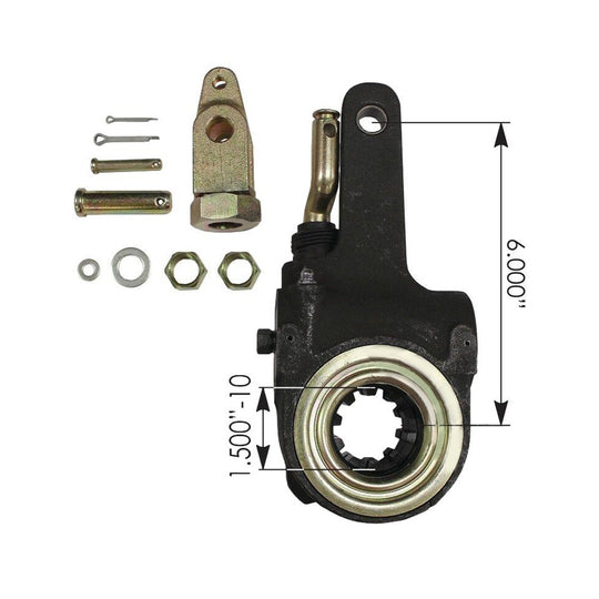 Gunite type 6 inch slack adjuster, part AS1133, cross ref SA02101