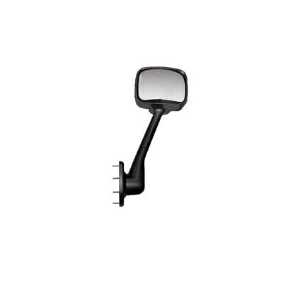 Chrome LH hood mount mirror complete assembly for Cascadia, part 42379