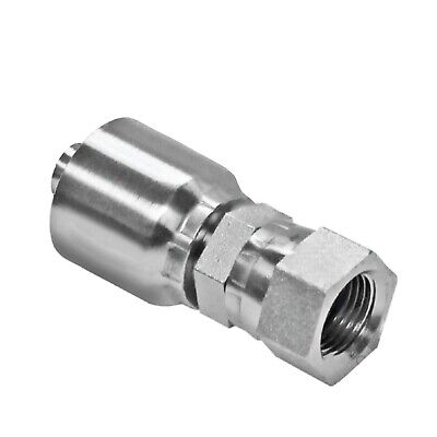 Hydraulic hose fitting, SAE 45 degree female