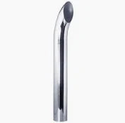 Chrome mitered exhaust stack pipe 5 x 36 in OD